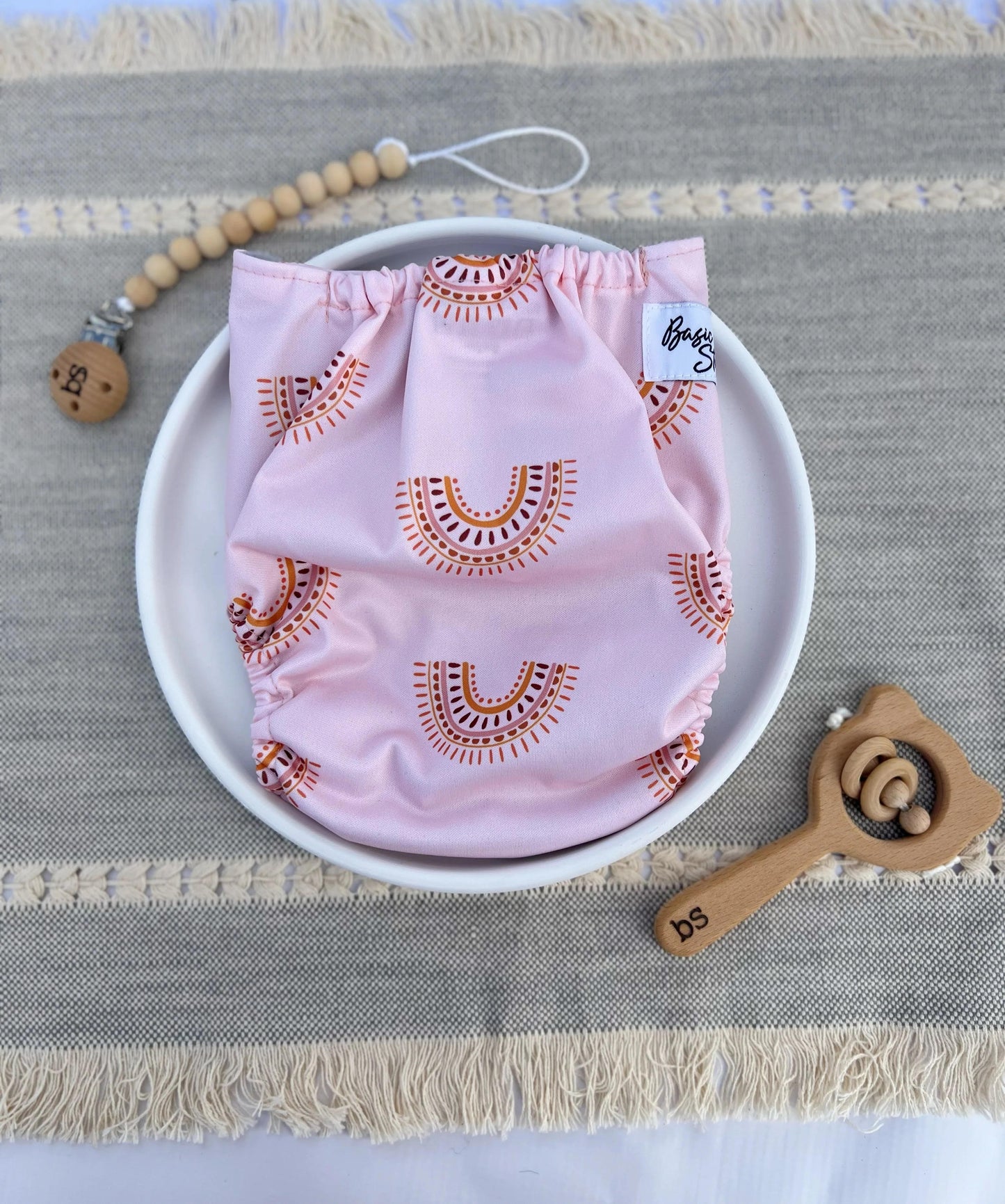 Boho Rainbow- Swim Diaper