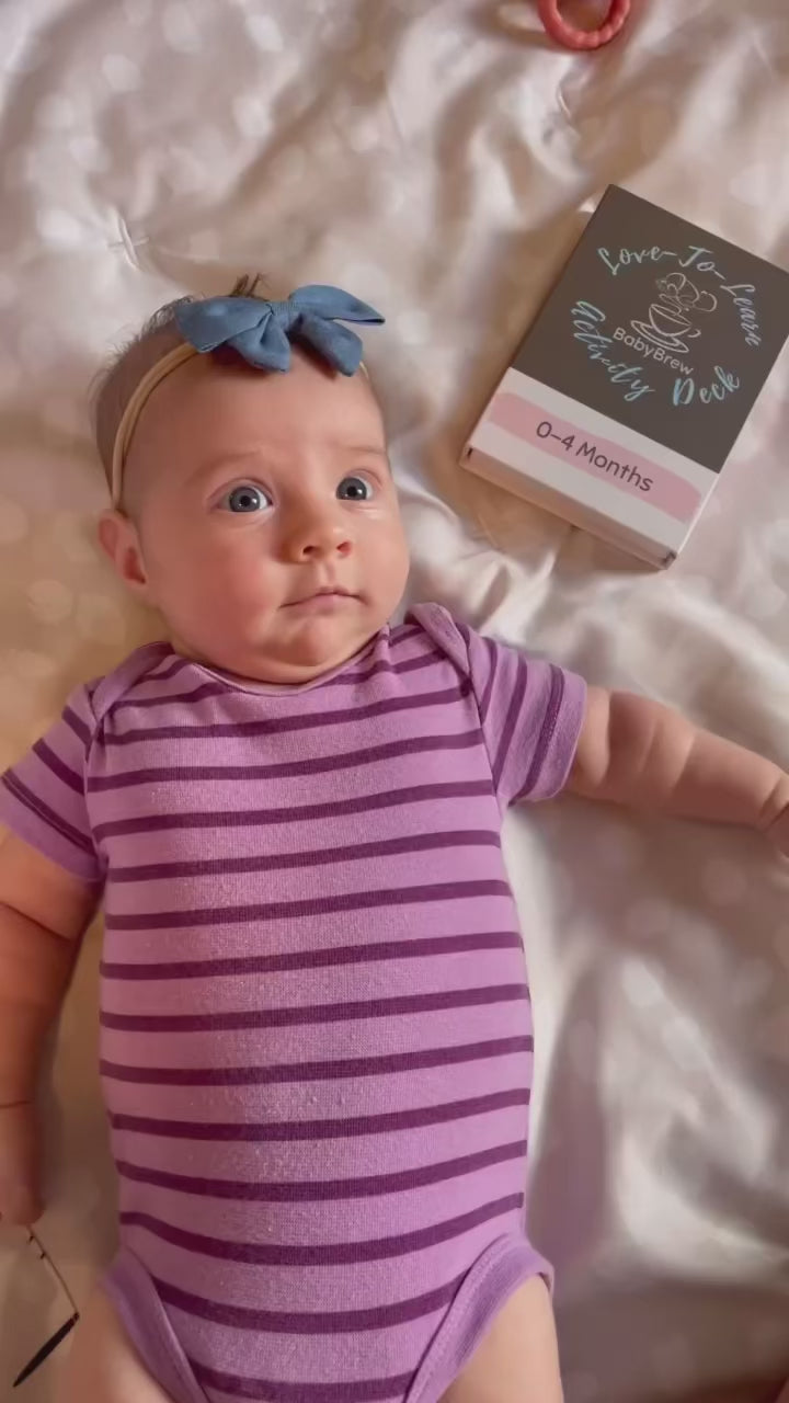 Baby Learning Activity Cards 0-12 Months - Developmental Milestone