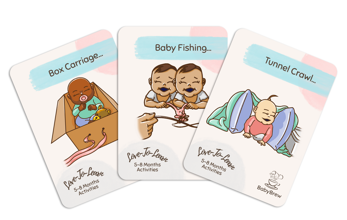 Baby Development Activity Cards, 5-8months